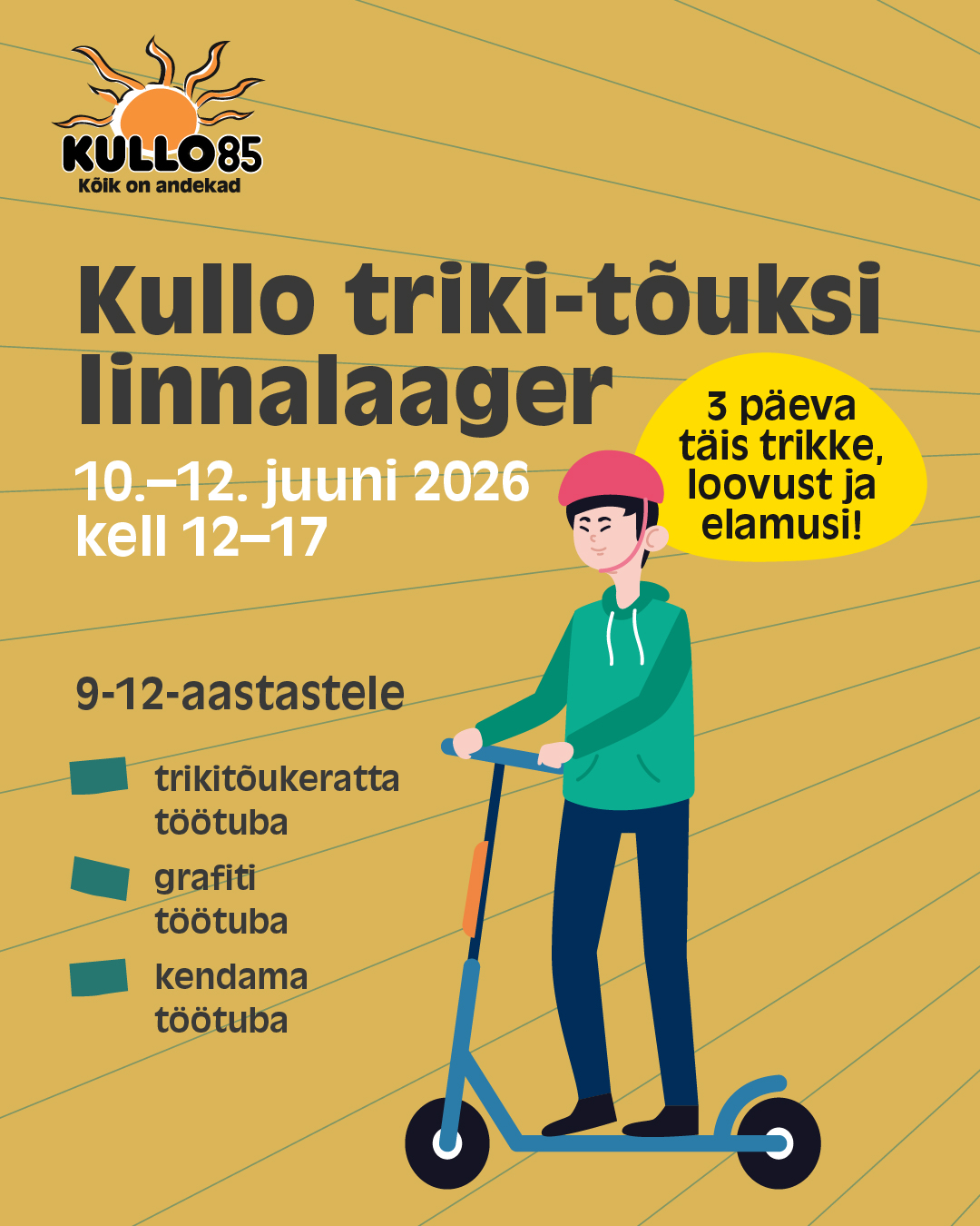 Kullo triki-tõuksi linnalaager 2026