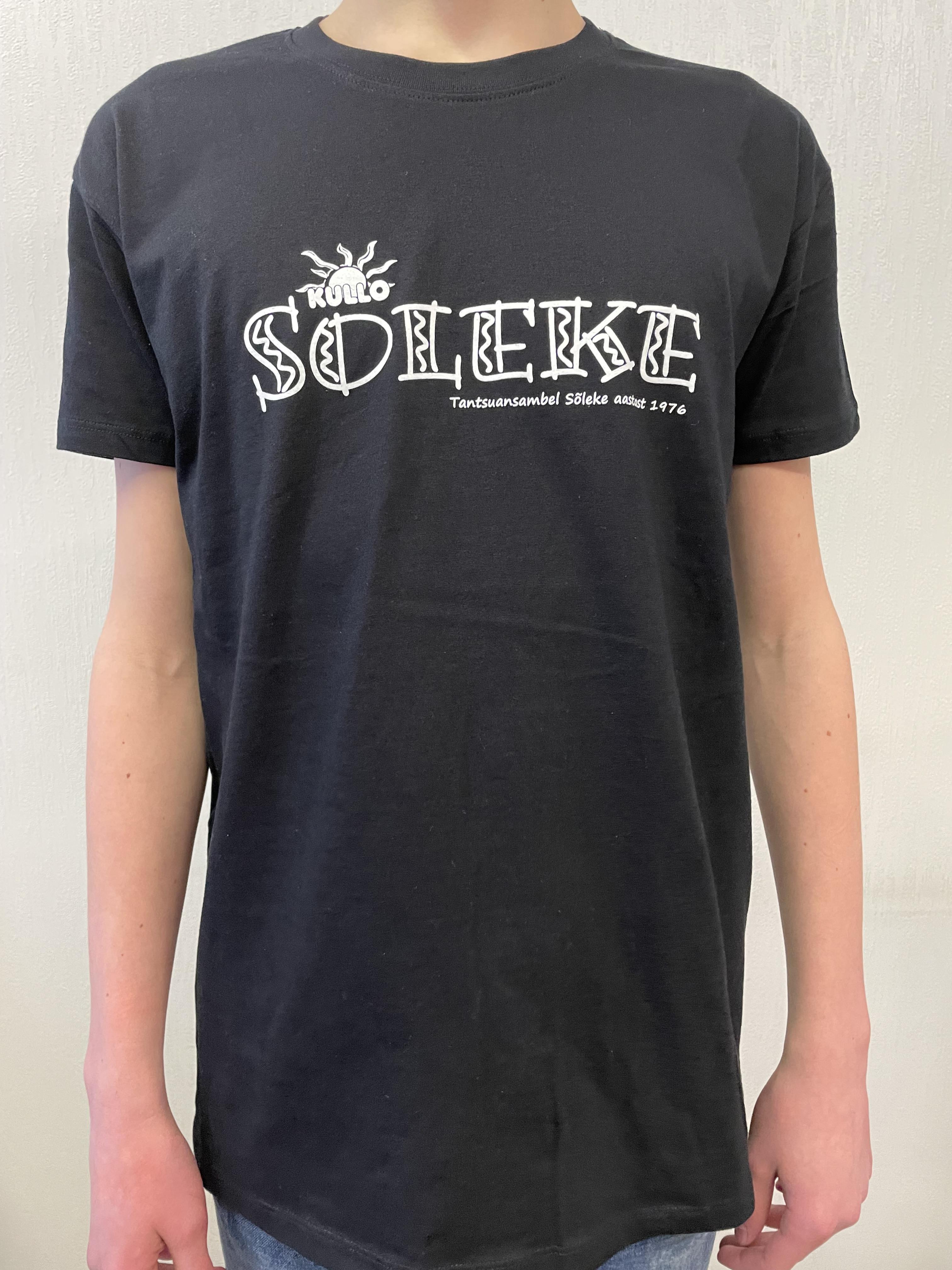 TA Sõleke tunnuslogoga T-särk, must (suurus M)