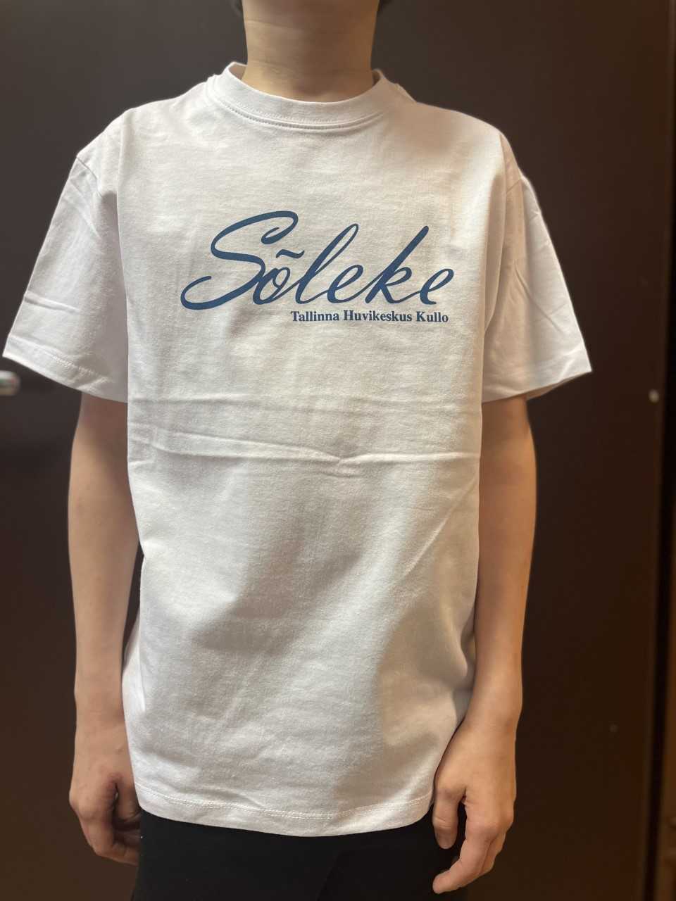TA Sõleke tunnuslogoga T-särk, valge (suurus 12 a)